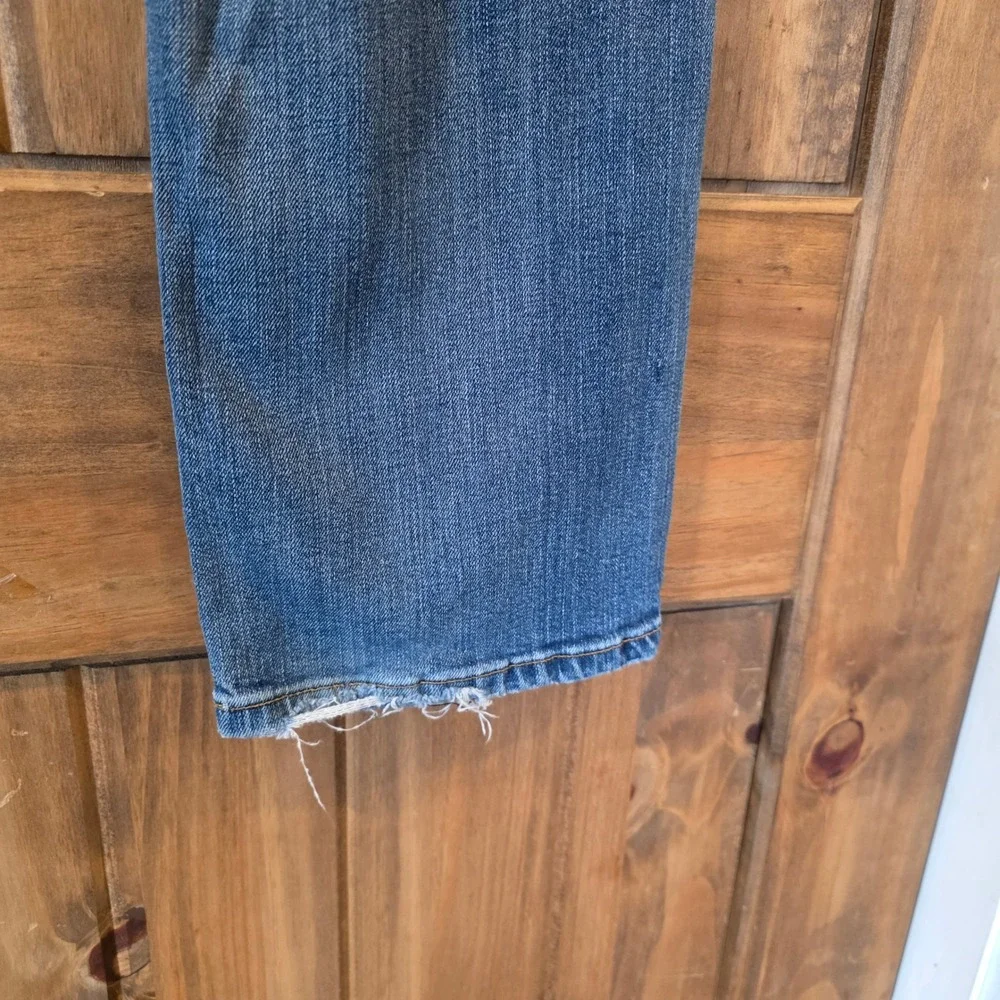 Tommy Hilfiger Jeans Men 32x30‎ Blue Fair Distressed Straight Leg Denim